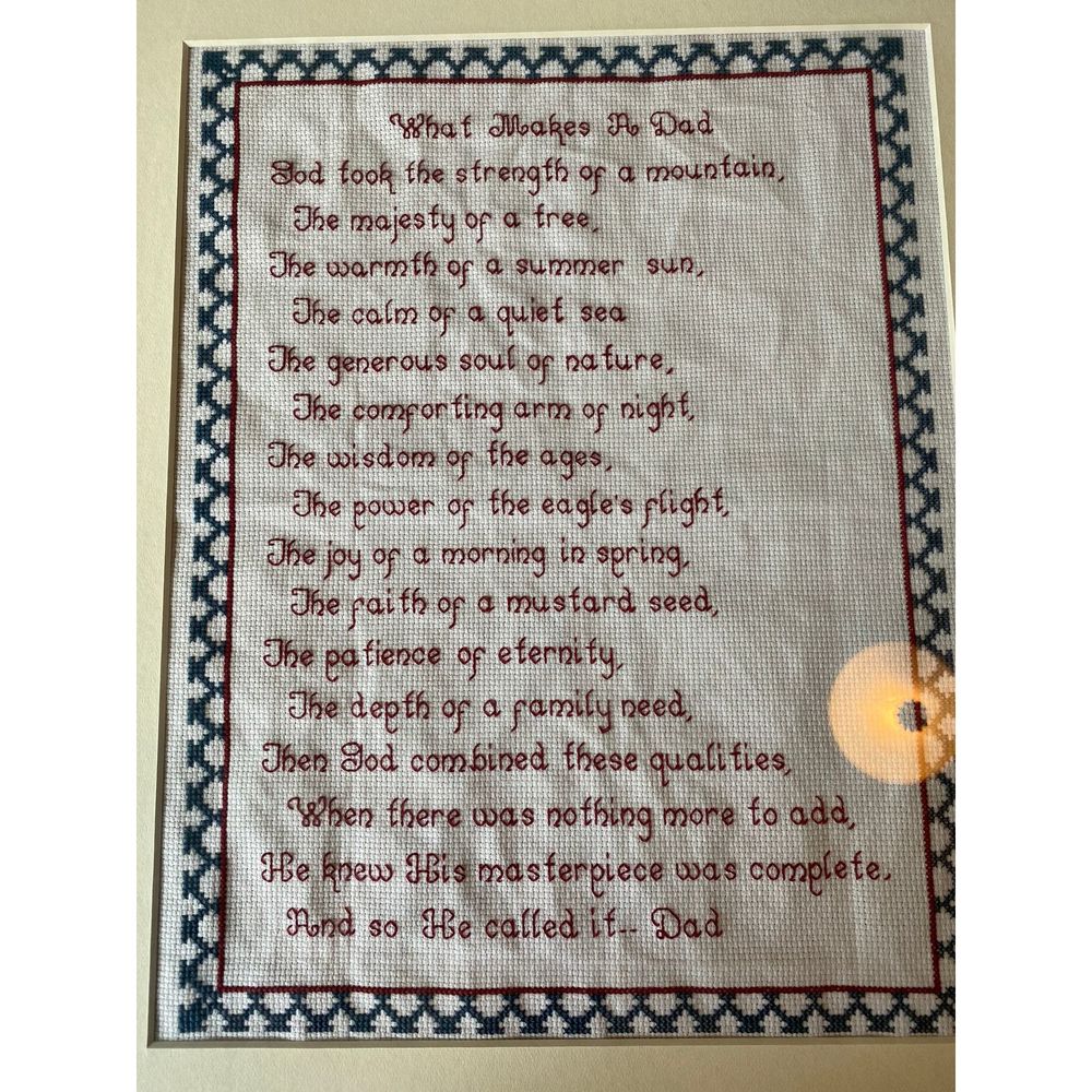 What Makes a Dad Needle Point Embroidery